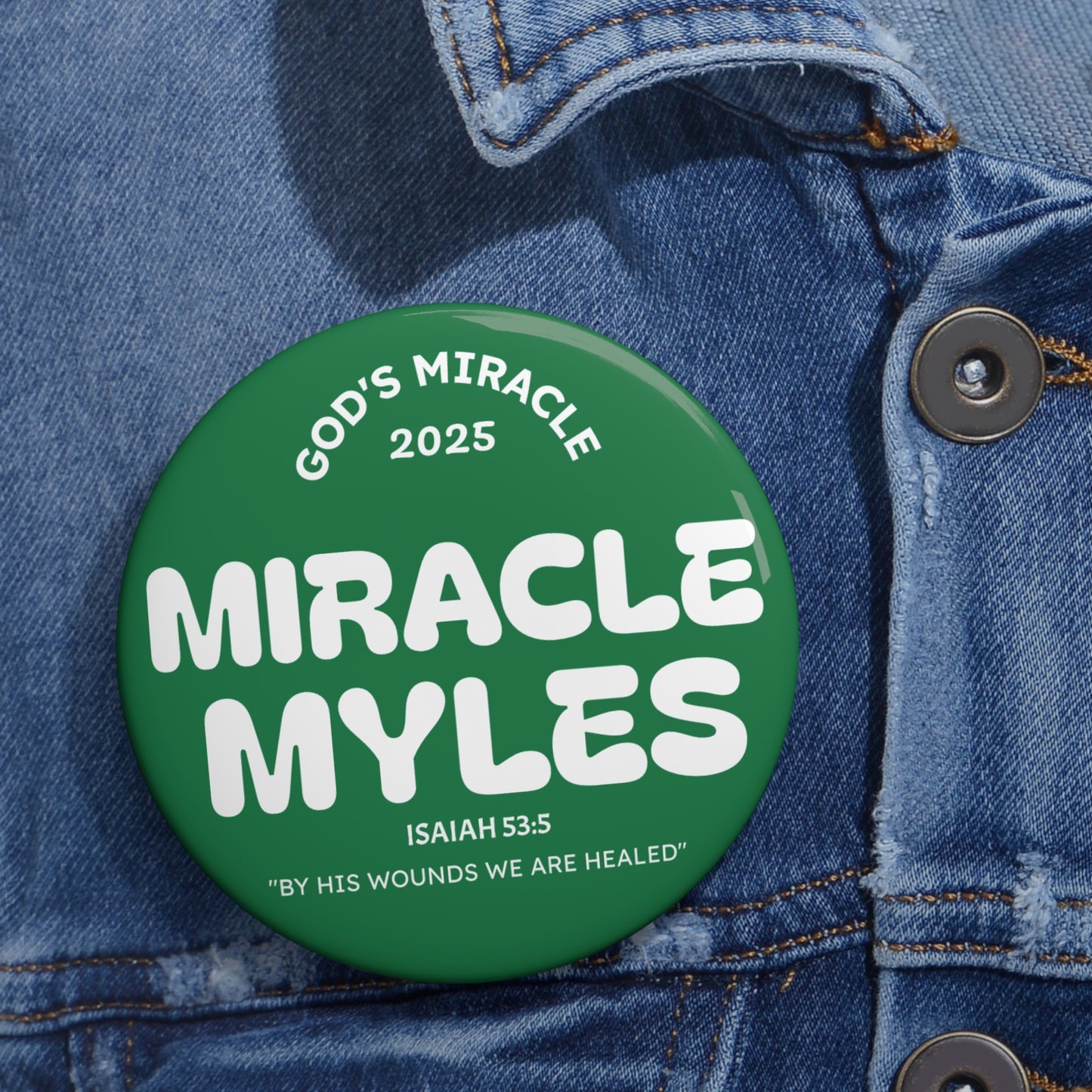 Miracle Myles Prayer Pin Buttons