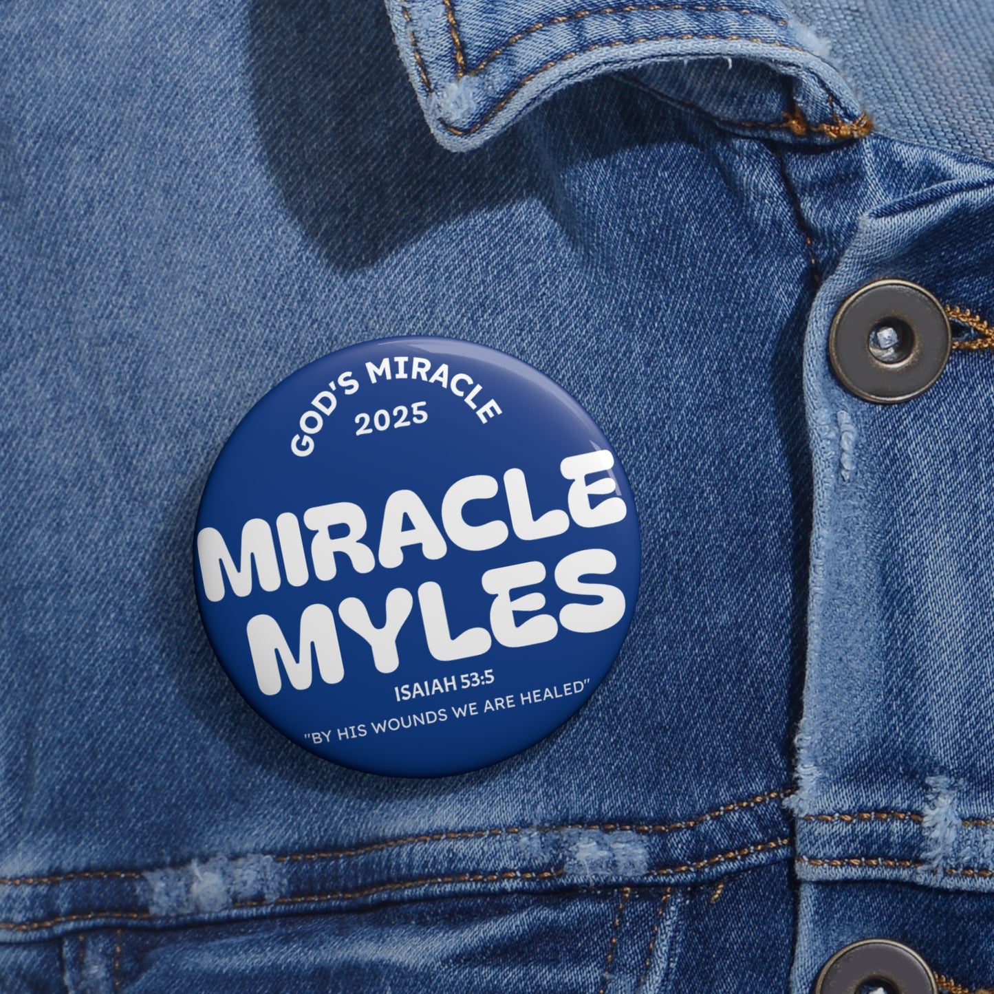Miracle Myles Prayer Pin Buttons