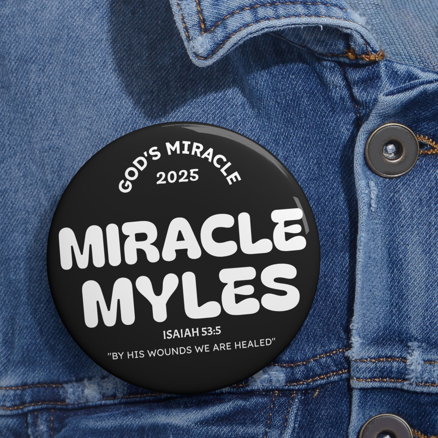Copy of Miracle Myles Prayer Pin Buttons
