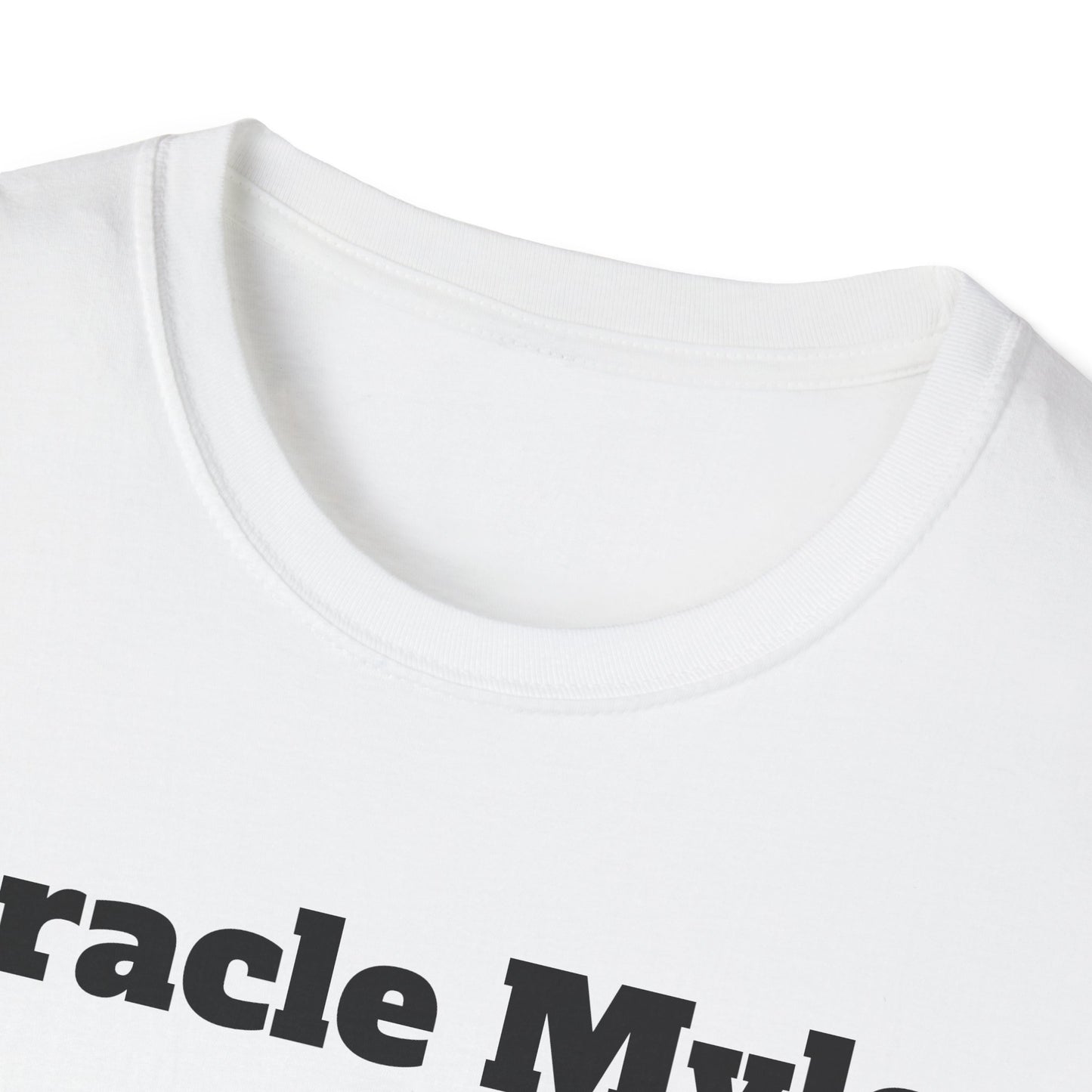 White Miracle Myles Unisex T-Shirt w/scripture