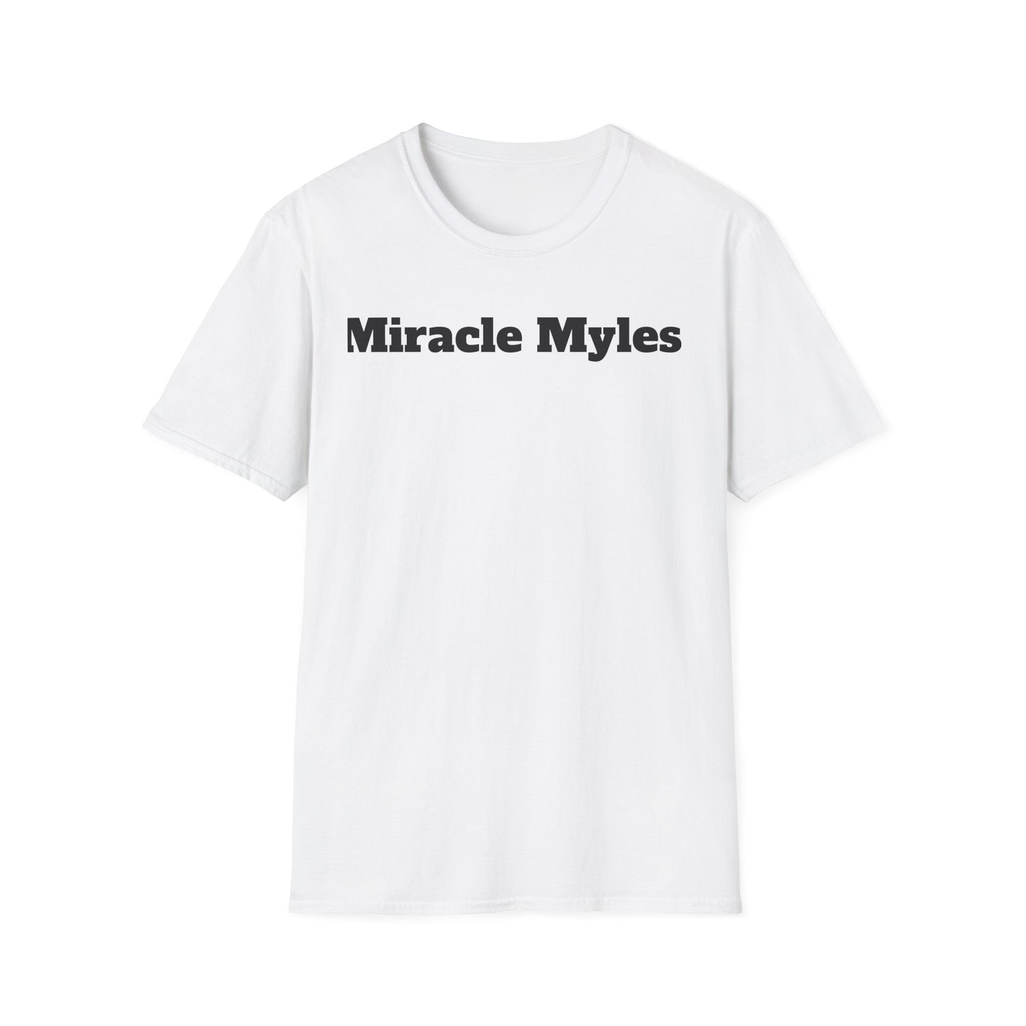 White Miracle Myles Unisex T-Shirt w/scripture