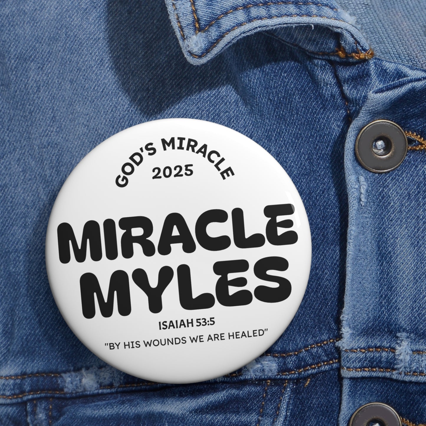 Miracle Myles Prayer Pin Buttons