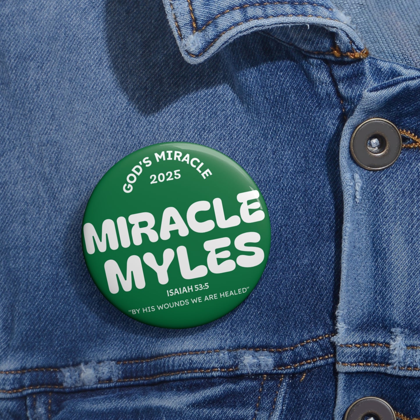 Miracle Myles Prayer Pin Buttons