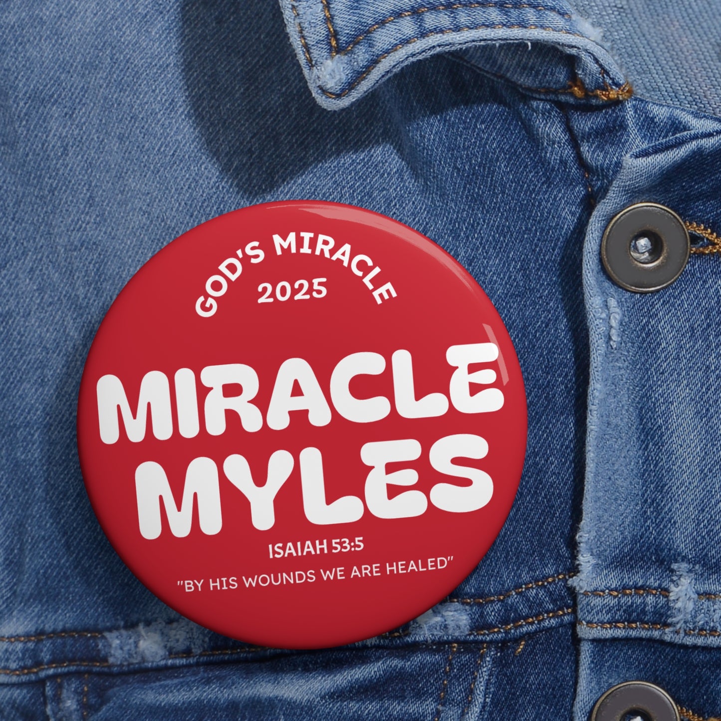 Miracle Myles Prayer Pin Buttons