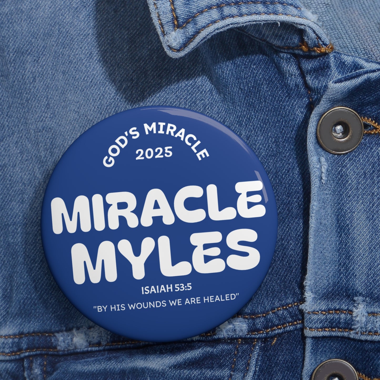 Miracle Myles Prayer Pin Buttons