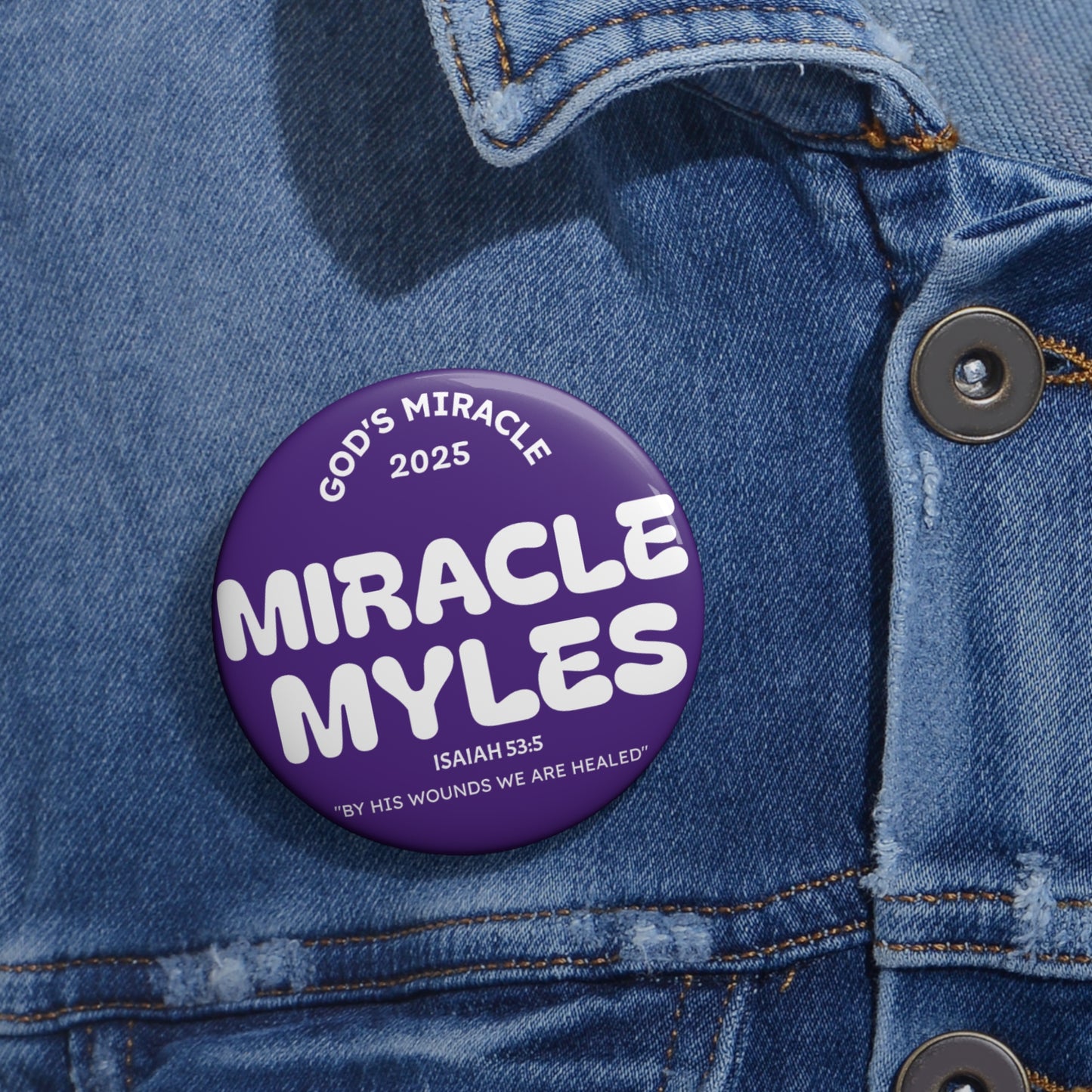 Miracle Myles Prayer Pin Buttons