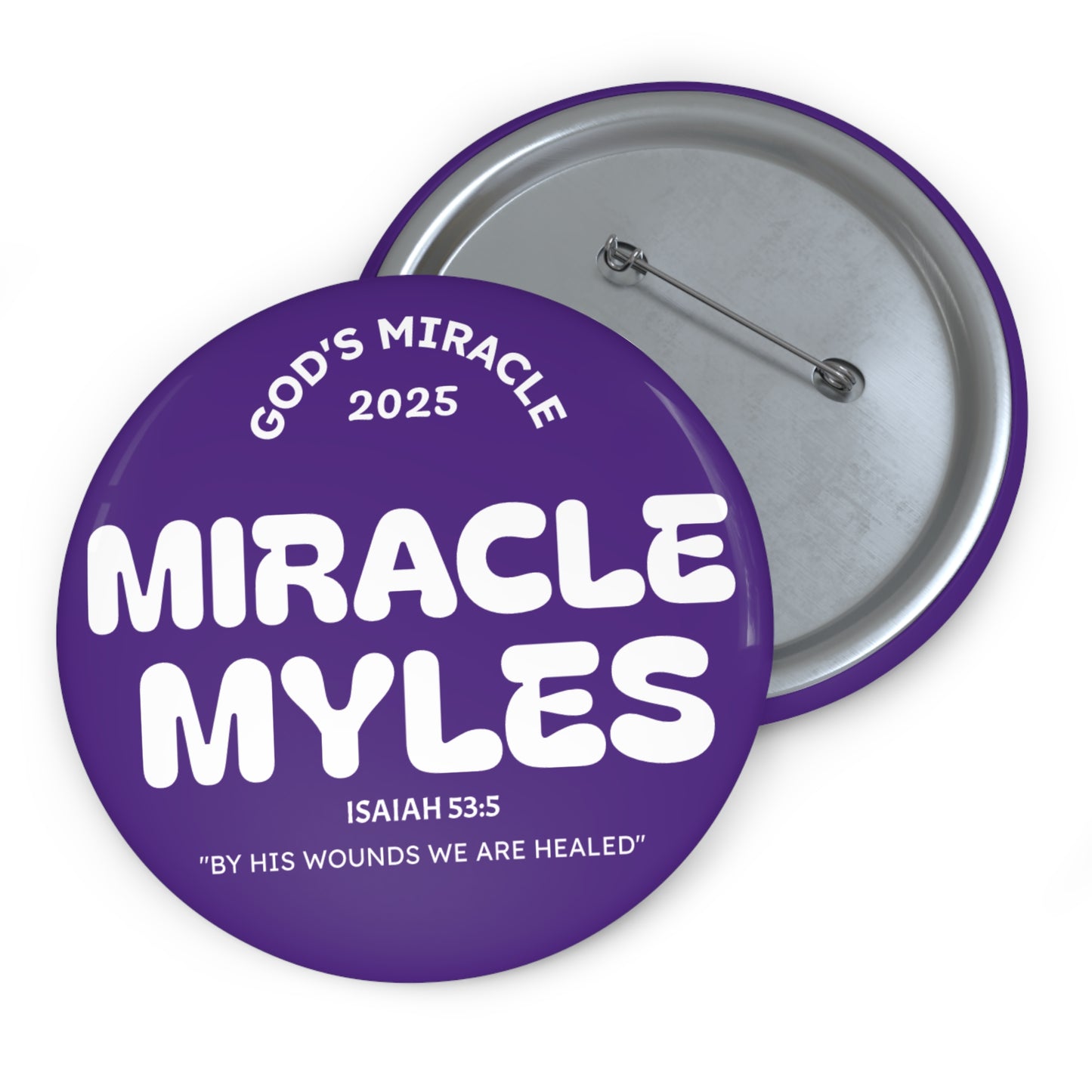 Miracle Myles Prayer Pin Buttons