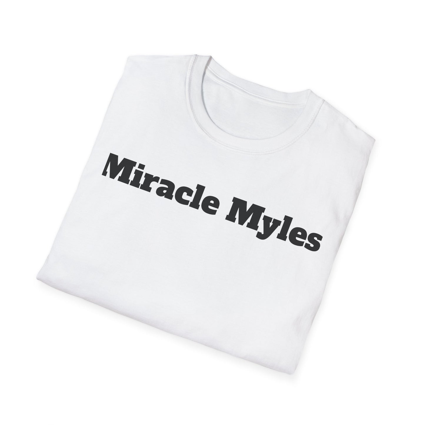 White Miracle Myles Unisex T-Shirt w/scripture