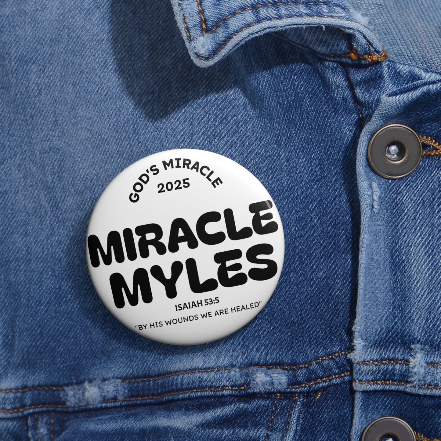Miracle Myles Prayer Pin Buttons