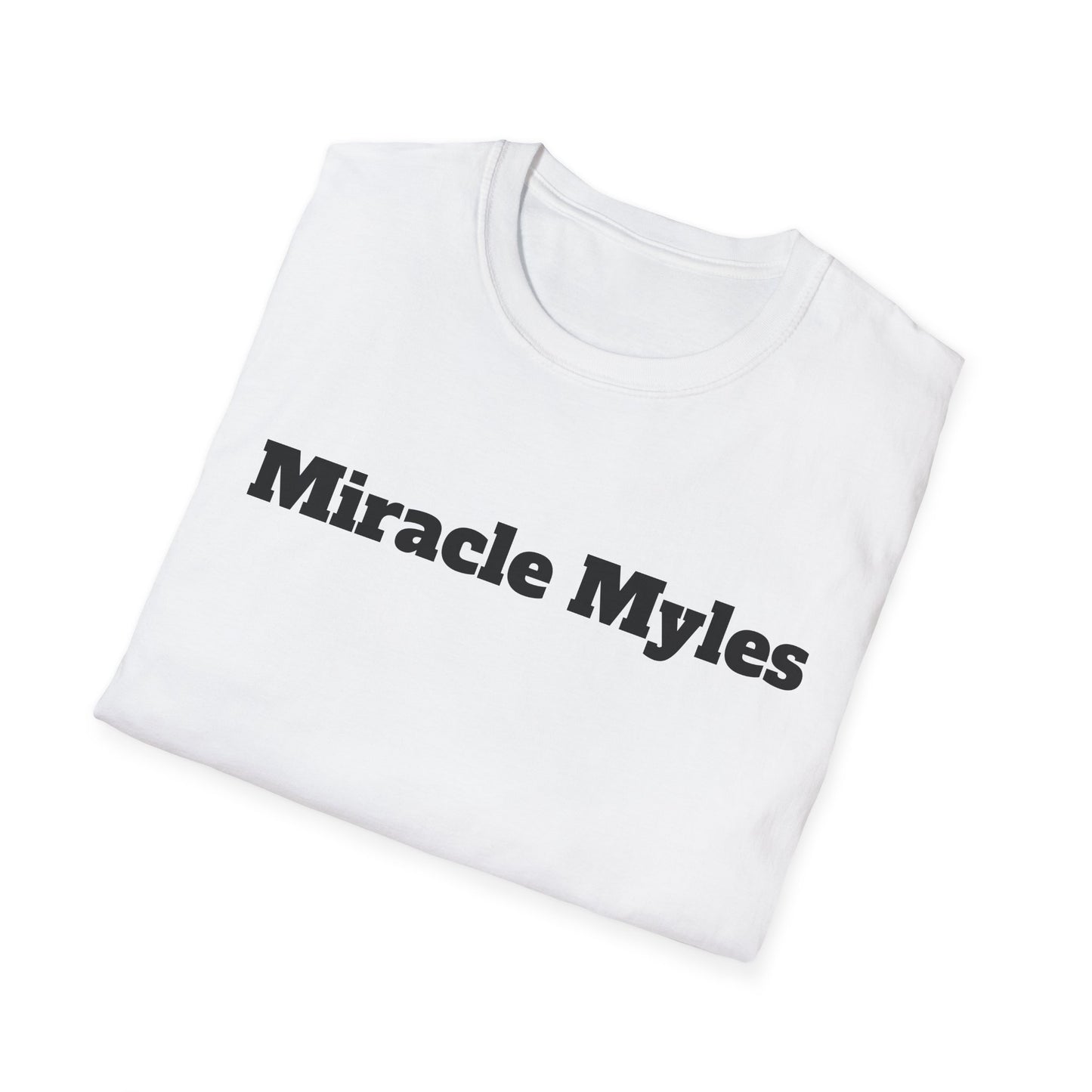 White Miracle Myles unisex T-Shirt- no scripture