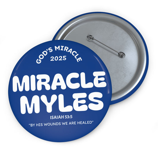 Miracle Myles Prayer Pin Buttons