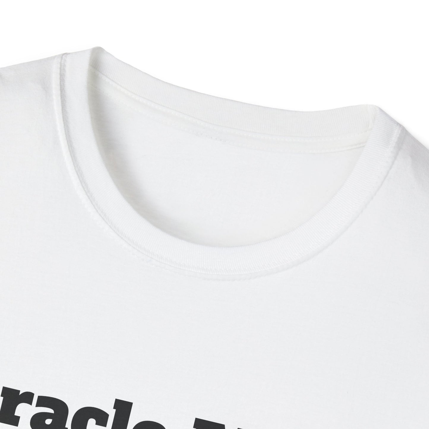 White Miracle Myles unisex T-Shirt- no scripture