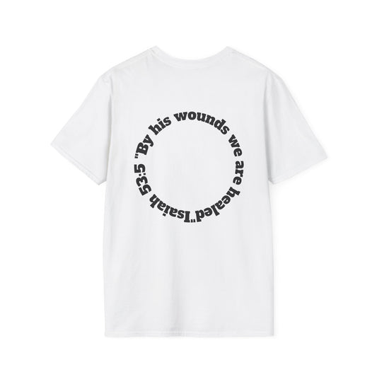 White Miracle Myles Unisex T-Shirt w/scripture