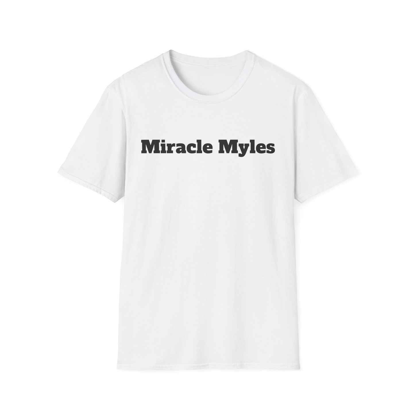 White Miracle Myles unisex T-Shirt- no scripture