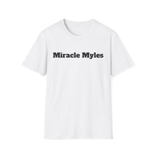 White Miracle Myles unisex T-Shirt- no scripture