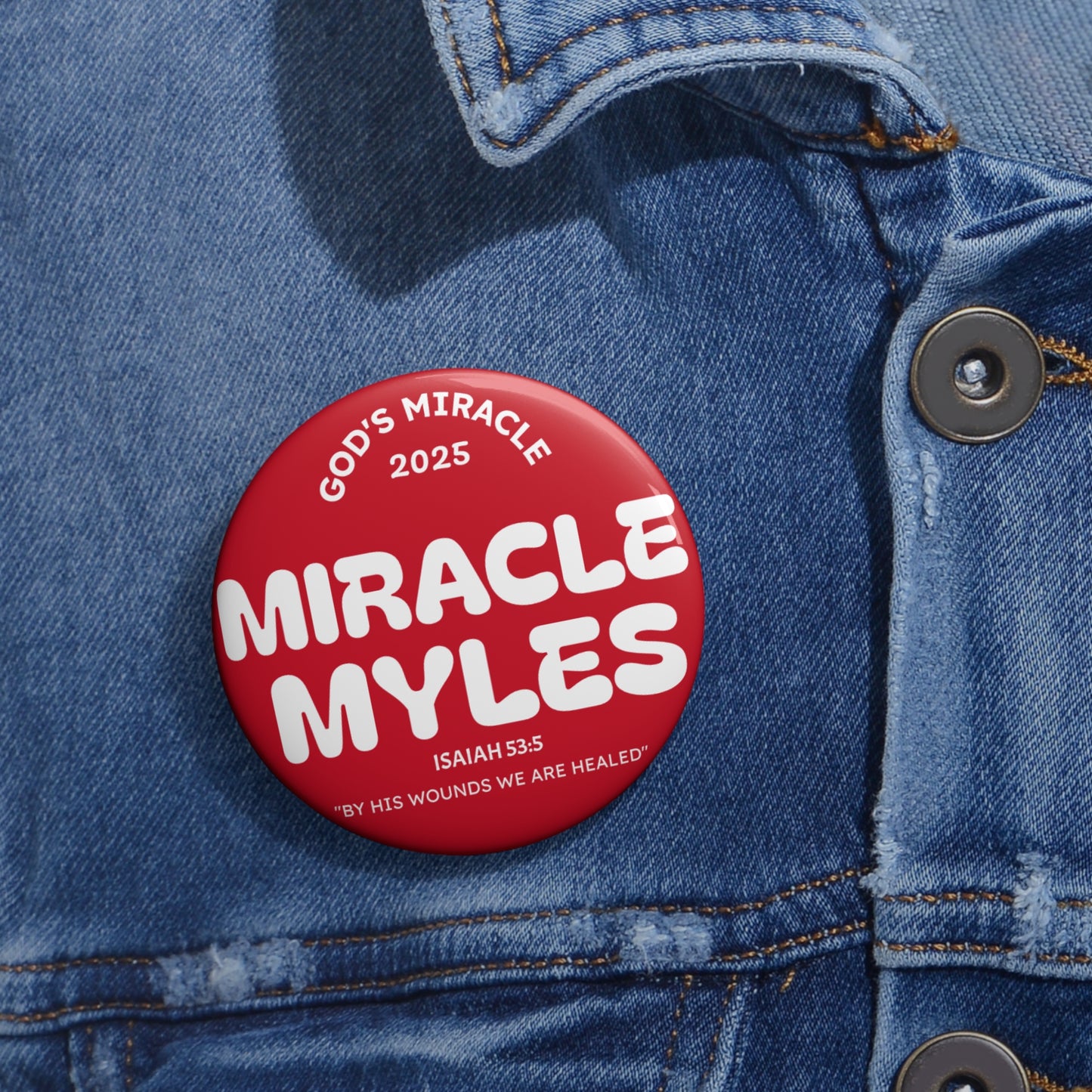 Miracle Myles Prayer Pin Buttons