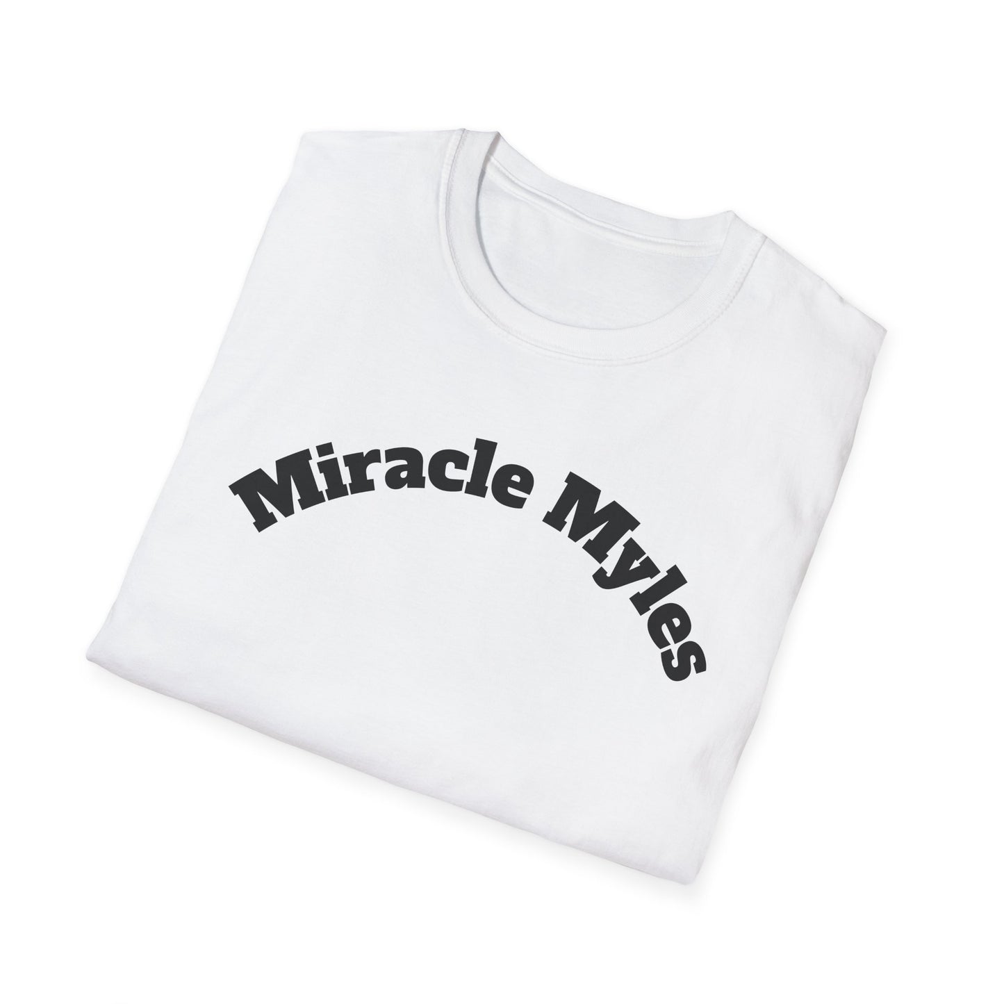 White Miracle Myles unisex T-Shirt- no scripture