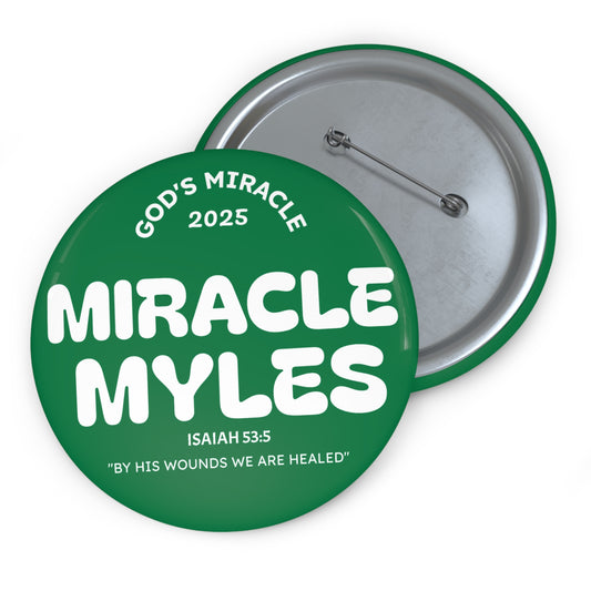 Miracle Myles Prayer Pin Buttons