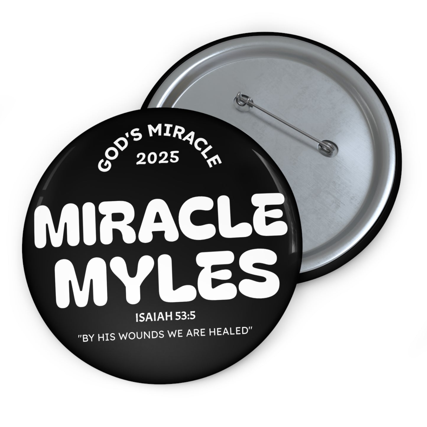 Copy of Miracle Myles Prayer Pin Buttons