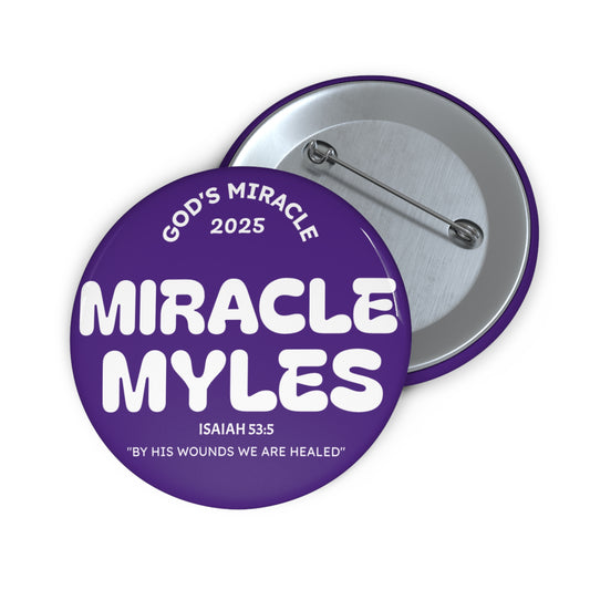Miracle Myles Prayer Pin Buttons