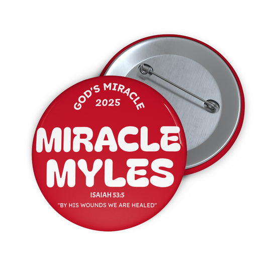 Miracle Myles Prayer Pin Buttons